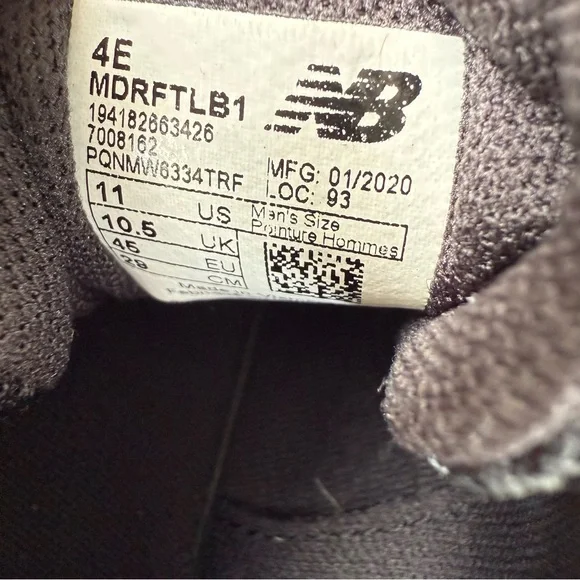 New Balance Men Drift MDRFTLB1 Black Running Shoes Sneakers Size 11 - Picture 7 of 7